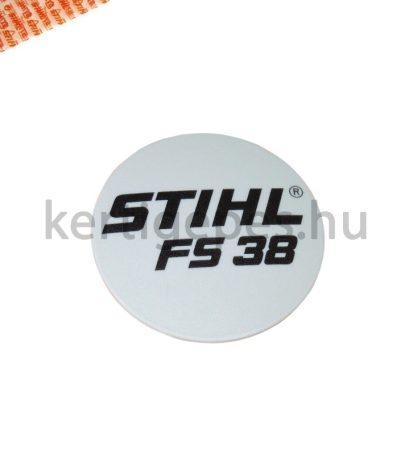 Gyári Stihl fs38 típustábla Gyári Stihl fs38 típustábla