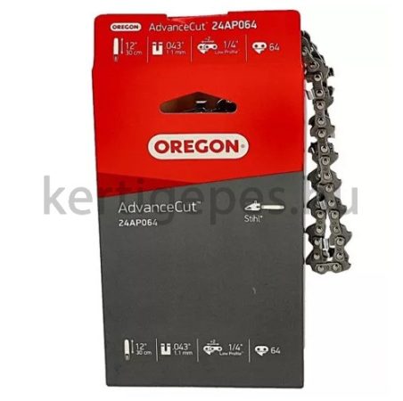 Oregon 24AP fűrészlánc 1/4" 1,1mm 64szem Oregon 24AP fűrészlánc 1/4" 1,1mm 64szem