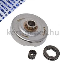   Gyári Husqvarna cserélhető betétes kuplungdob harang 362 365 371 372 385 390 575 576 Jonsered 2063 2065 2071 2165 2171