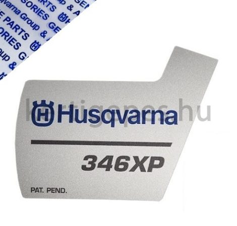 Husqvarna 346xp berántó matrica, régi típus