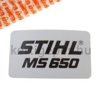 Gyári Stihl ms650 típustábla