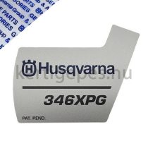 Husqvarna 346xpg berántó matrica, régi típus