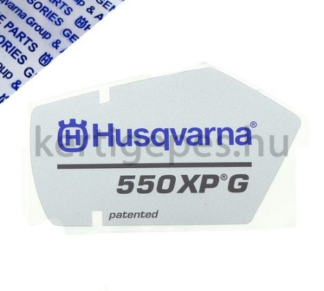 Husqvarna 550xpg berántó matrica