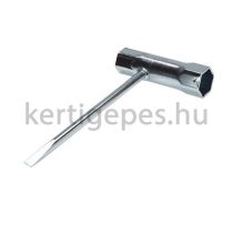 Kombinált gyertyakulcs 16X19mm 160mm hosszú