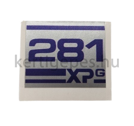 Husqvarna 281xpg berántó matrica