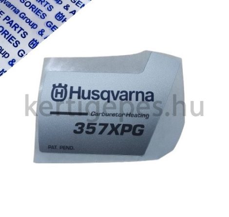 Husqvarna 357xpg berántó matrica