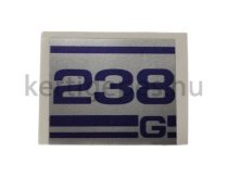 Husqvarna 238G berántó matrica