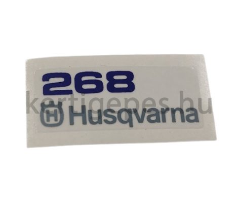 Husqvarna 268 fedél matrica
