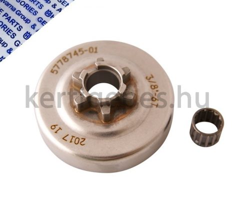 Gyári Husqvarna 3/8-6-os kuplungdob harang 135 435 440 Jonsered 2240 Mcculloch cs350 cs390 cs410 
