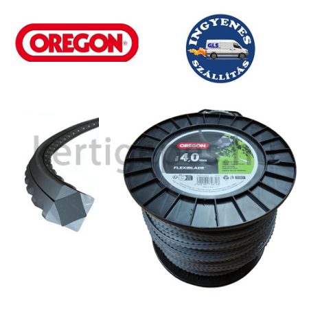OREGON Flexiblade fűkasza damil 4,0mm négyszög profil 110m OREGON Flexiblade fűkasza damil 4,0mm négyszög profil 110m