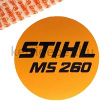Gyári Stihl ms260 típustábla