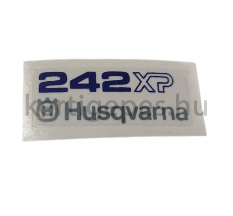 Husqvarna 242 fedél matrica